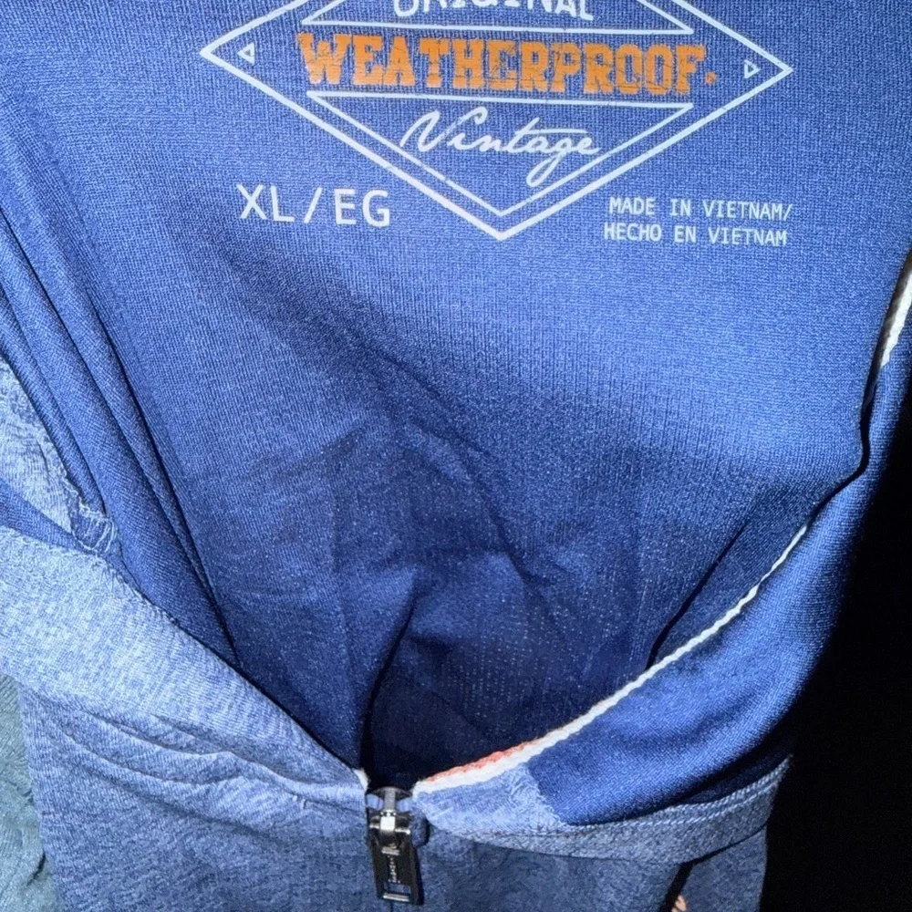 Original Weatherproof Vintage Long Sleeve Zip Hoodie Size XL